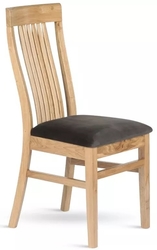 Jídelní dubová židle TAKUNA látkový sedák    